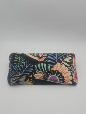 Vera Bradley Floral Multi-Color Foldover Clutch Sunnies Hard Case (EUC)🌸🌻🌼